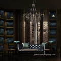 Luxury Chandelier New interior design floating crystal led light chandeliers Manufactory